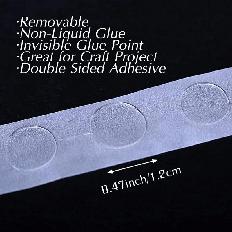 100 Pcs Clear Glue Points Dots Double Sided Adhesive for Balloons Craft