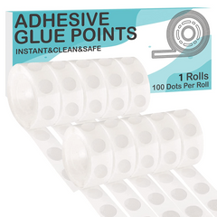 100 Pcs Clear Glue Points Dots Double Sided Adhesive for Balloons Craft