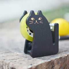 Cat Shaped Wooden Tape Dispenser, Adorable Packing Tool