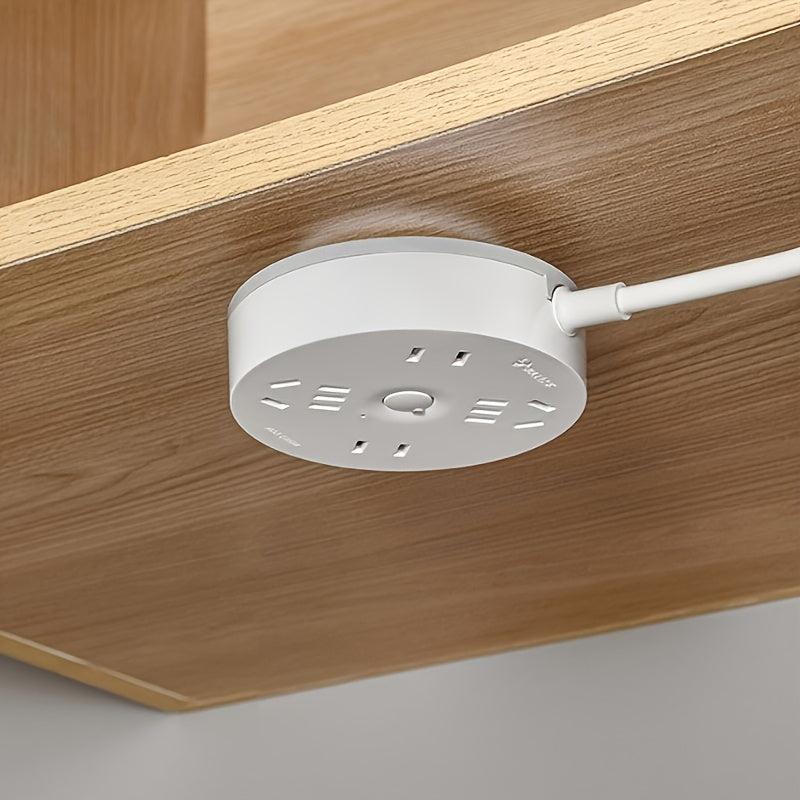 Row Insert Fixer Power Strip Holder - No Hole Plug In Wall Socket Sticker