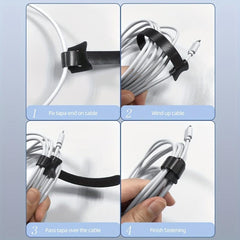 148PCS Cable Management Kit - Cable Sleeves, Clips, Ties - PC TV Office Home