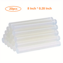 Clear Mini Hot Glue Gun Sticks - 8x28mm - Crafts, DIY Arts, Sealing - 7mm