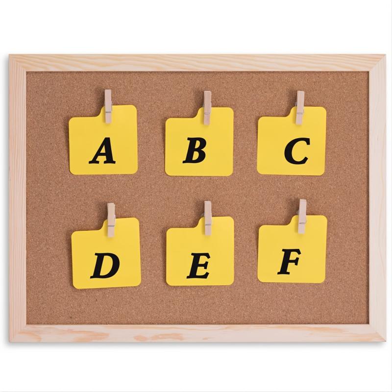 30pcs Push Pin With Wooden Clips for Cork Boards Notes Photos Craft Projects