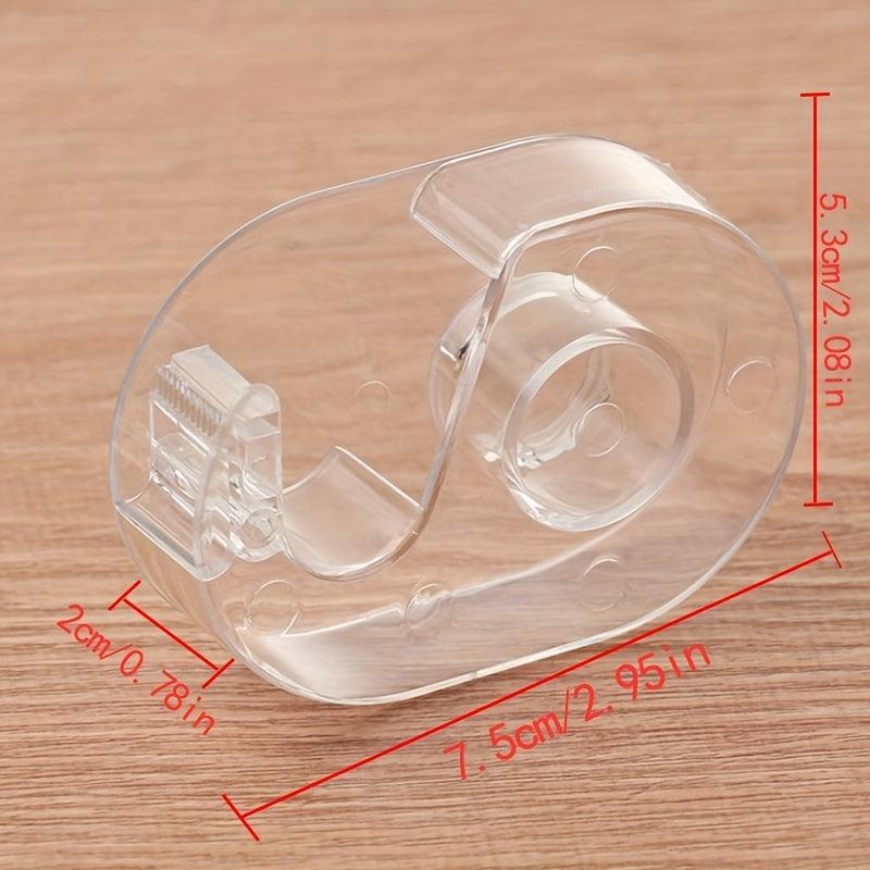 Transparent Plastic Washi Tape Holder for Easy Cutting and Dispensing