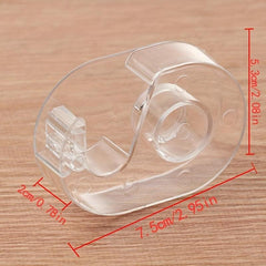 Transparent Plastic Washi Tape Holder for Easy Cutting and Dispensing