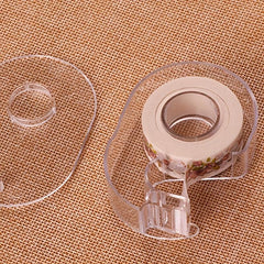 Transparent Plastic Washi Tape Holder for Easy Cutting and Dispensing