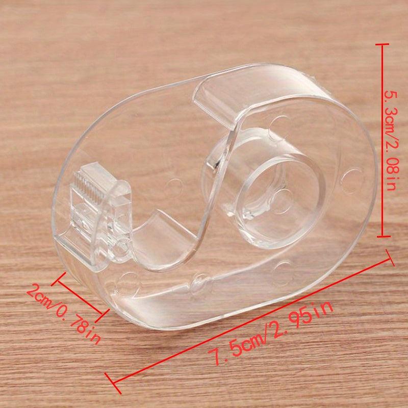 Transparent Plastic Washi Tape Holder for Easy Cutting and Dispensing
