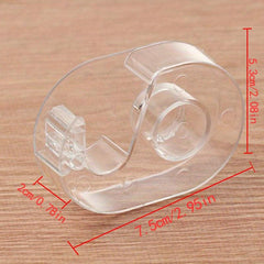 Transparent Plastic Washi Tape Holder for Easy Cutting and Dispensing