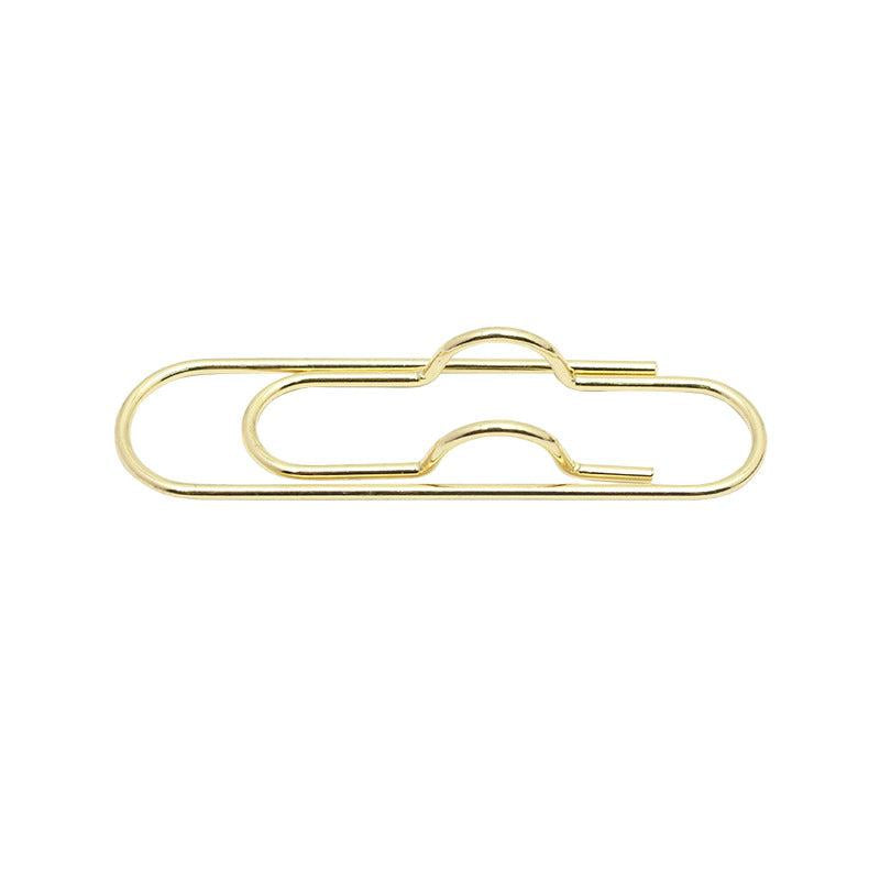 6pcs Metal Pen Holder Paperclip Holder Student Word Stud Clip