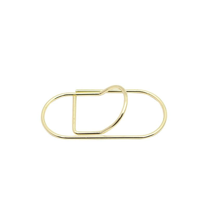 6pcs Metal Pen Holder Paperclip Holder Student Word Stud Clip