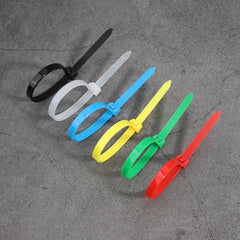 100 Colorful Nylon Self-Locking Cable Ties