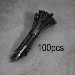 100 Colorful Nylon Self-Locking Cable Ties