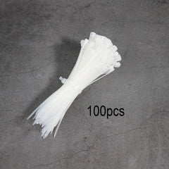 100 Colorful Nylon Self-Locking Cable Ties