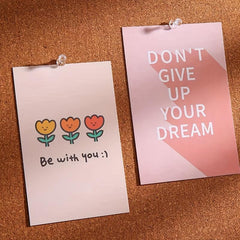 100pcs Boxed Transparent T-shaped Nails Photo Wall Colored Push Pins