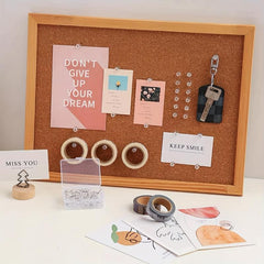 100pcs Boxed Transparent T-shaped Nails Photo Wall Colored Push Pins