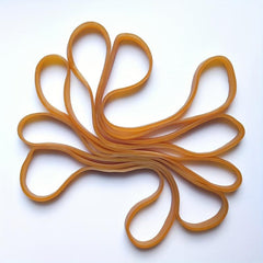20pcs Large Elastic Bands 19.3cm Brown Natural Rubber High Stretch Industrial