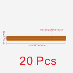 20pcs Large Elastic Bands 19.3cm Brown Natural Rubber High Stretch Industrial