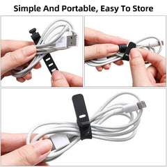 10pcs Silicone Earphone Cable Winder Organizer Clips