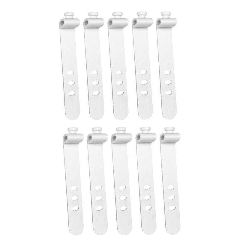 10pcs Silicone Earphone Cable Winder Organizer Clips