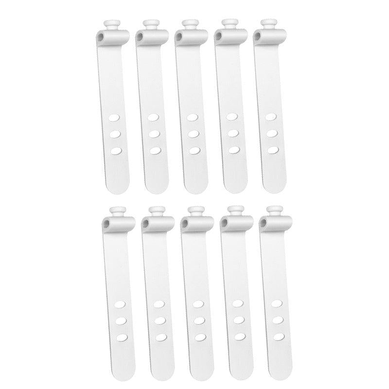 10pcs Silicone Earphone Cable Winder Organizer Clips