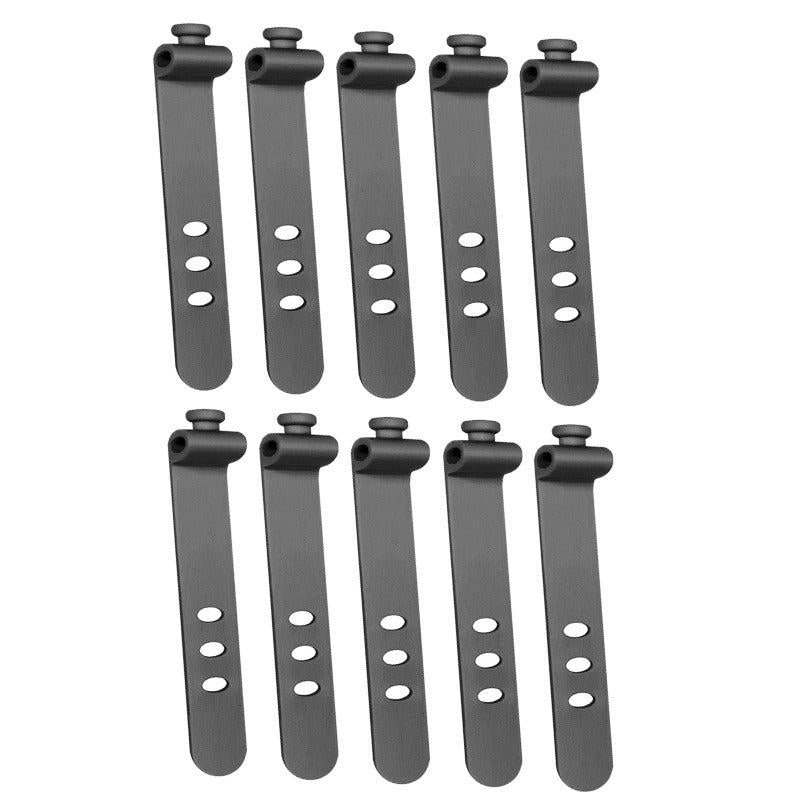 10pcs Silicone Earphone Cable Winder Organizer Clips