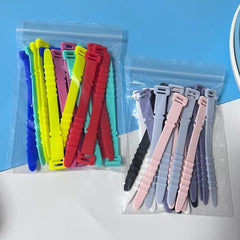 20pcs Silicone Cable Ties Cable Winder Headphone Data Cable Storage