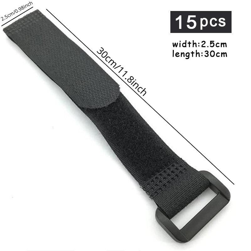 2 Width Nylon Cable Ties Fastener Tape Self Adhesive Hook Loop Strap
