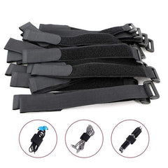 2 Width Nylon Cable Ties Fastener Tape Self Adhesive Hook Loop Strap