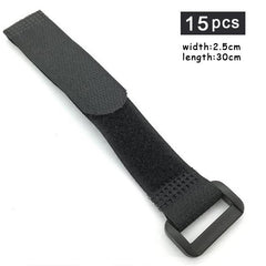 2 Width Nylon Cable Ties Fastener Tape Self Adhesive Hook Loop Strap