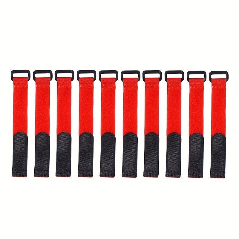 10pcs Fishing Rod Tie Holder Strap Fastener Hook Loop Cord Ties Belt