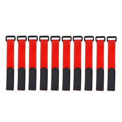 10pcs Fishing Rod Tie Holder Strap Fastener Hook Loop Cord Ties Belt