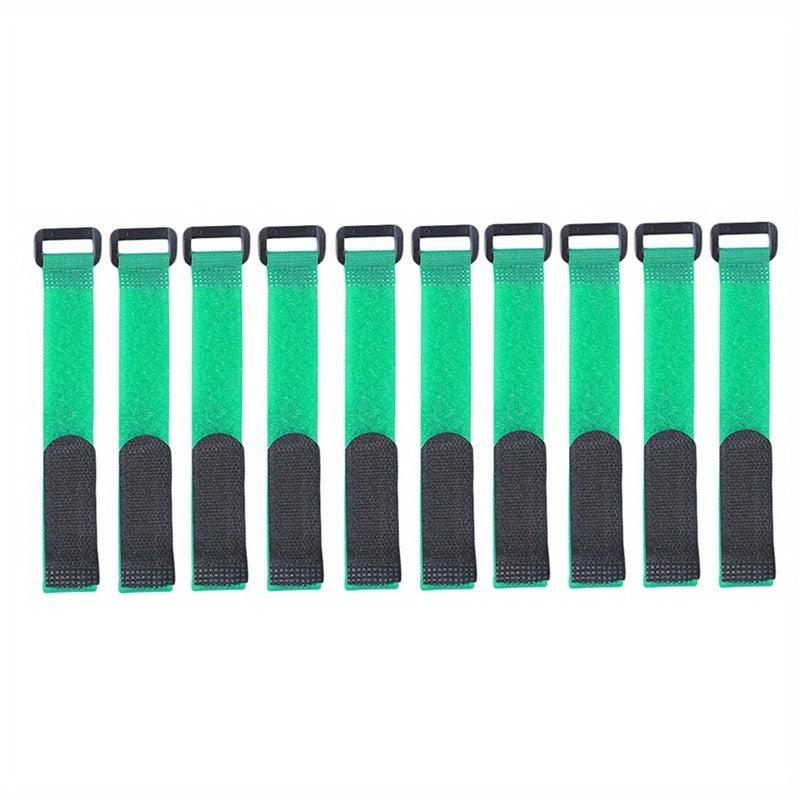 10pcs Fishing Rod Tie Holder Strap Fastener Hook Loop Cord Ties Belt