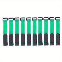 10pcs Fishing Rod Tie Holder Strap Fastener Hook Loop Cord Ties Belt