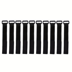10pcs Fishing Rod Tie Holder Strap Fastener Hook Loop Cord Ties Belt