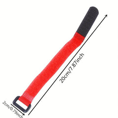 10pcs Fishing Rod Tie Holder Strap Fastener Hook Loop Cord Ties Belt