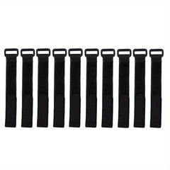 10pcs Fishing Rod Tie Holder Strap Fastener Hook Loop Cord Ties Belt