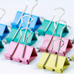 60-Piece Binder Set, Various Colors, Office Use