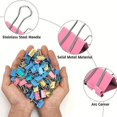 60-Piece Binder Set, Various Colors, Office Use