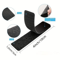 40 Sets Hook And Loop Tape Sticky Back Double Sided 2.54 x 10.16 cm Command Adhe
