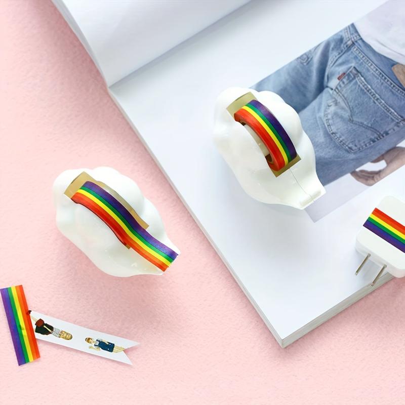 Reusable Rainbow Tape Dispenser for Art Projects