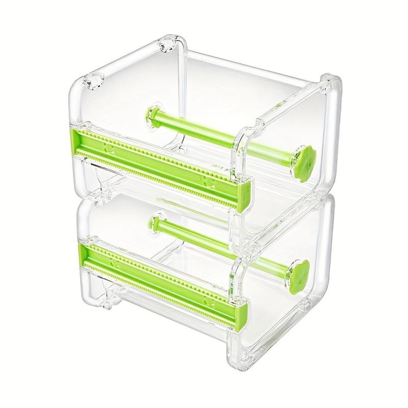 2pcs Transparent Desktop Washi Masking Tape Storage Dispenser