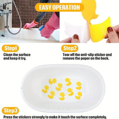12PCS Bathtub Non Slip Stickers Duck Theme