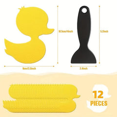 12PCS Bathtub Non Slip Stickers Duck Theme