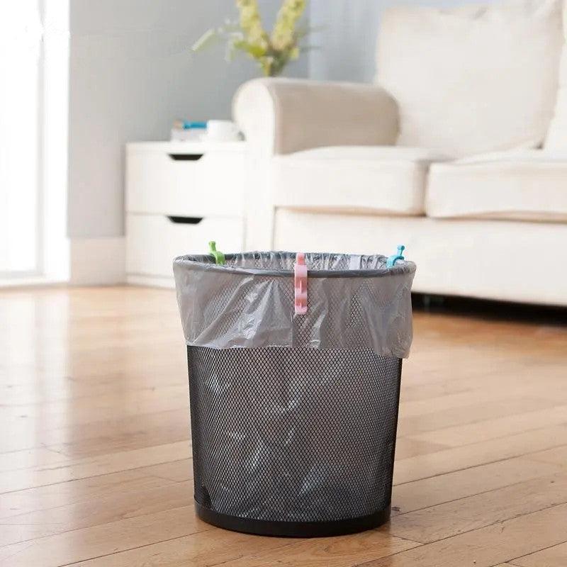 3Pcs Trash Bag Clip Home Organizer Non Slip Waste Bin Bag Dustbin Clamp