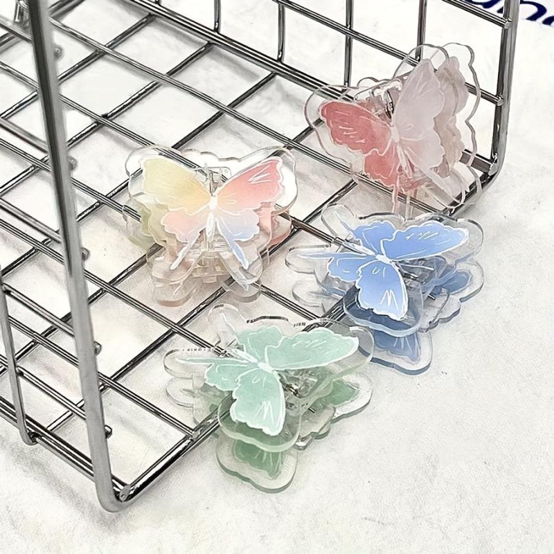 4pcs Colorful Butterfly Binder Clips for Office and School