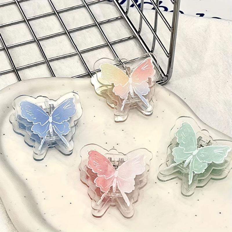 4pcs Colorful Butterfly Binder Clips for Office and School