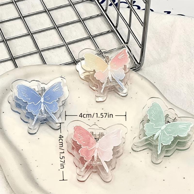 4pcs Colorful Butterfly Binder Clips for Office and School