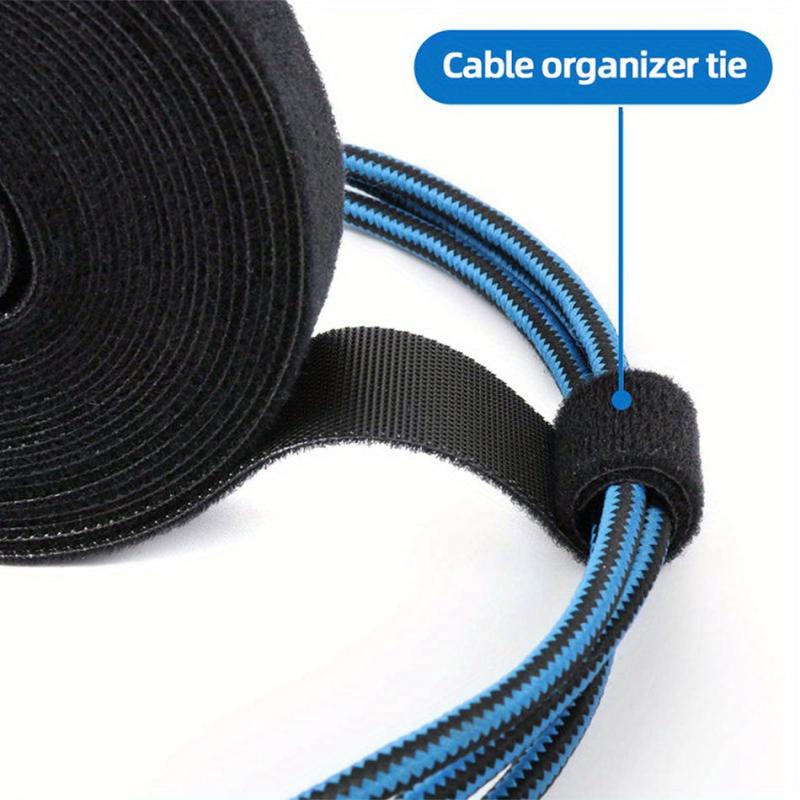 5m Releasable Cable Ties Hook Loop Strap Roll