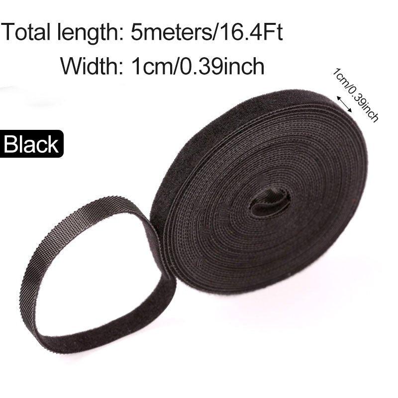 5m Releasable Cable Ties Hook Loop Strap Roll