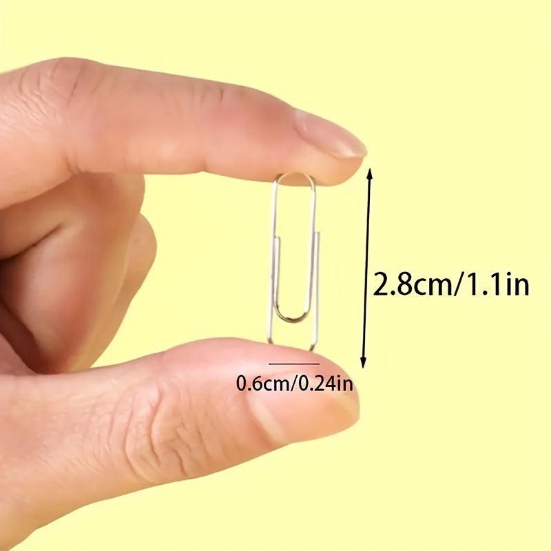 200pcs Small Paper Clips 2.79cm Nickel Plated Paperclip